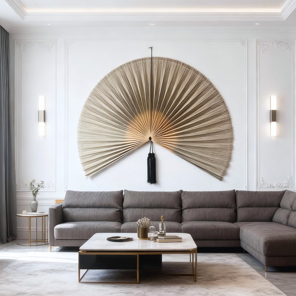 Bamboo Fan Wall Art Bamboo Fan Wall Art