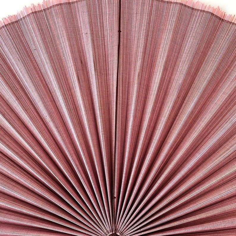 Chumdecor Bamboo Decorative Fans Pink Color Handcrafted Bamboo Fans Boho Bamboo Wall Decor3