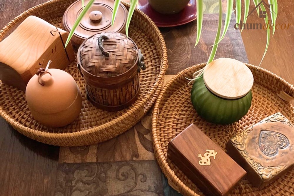 Rattan Trays From Village Workshop to Your Tabletop