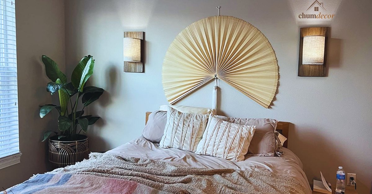 Large Bamboo Fan Wall Decor