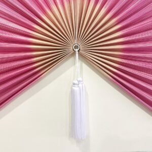 Wall Fan Decor Bamboo Decorative Fans Handcrafted Bamboo Fan Pink2