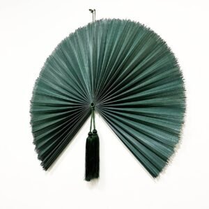 Wall Fan Decor Dark Teal Bamboo Decorative Fans Boho Bamboo Wall Decor1