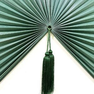 Wall Fan Decor Dark Teal Bamboo Decorative Fans Boho Bamboo Wall Decor4