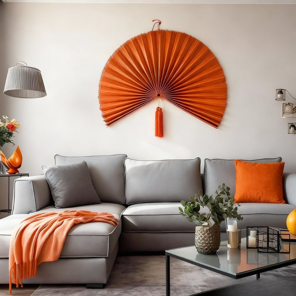 giant fan for wall orange