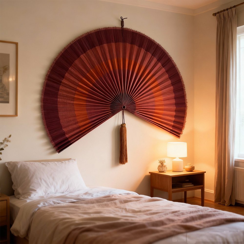 giant wall fan decor Teracotta
