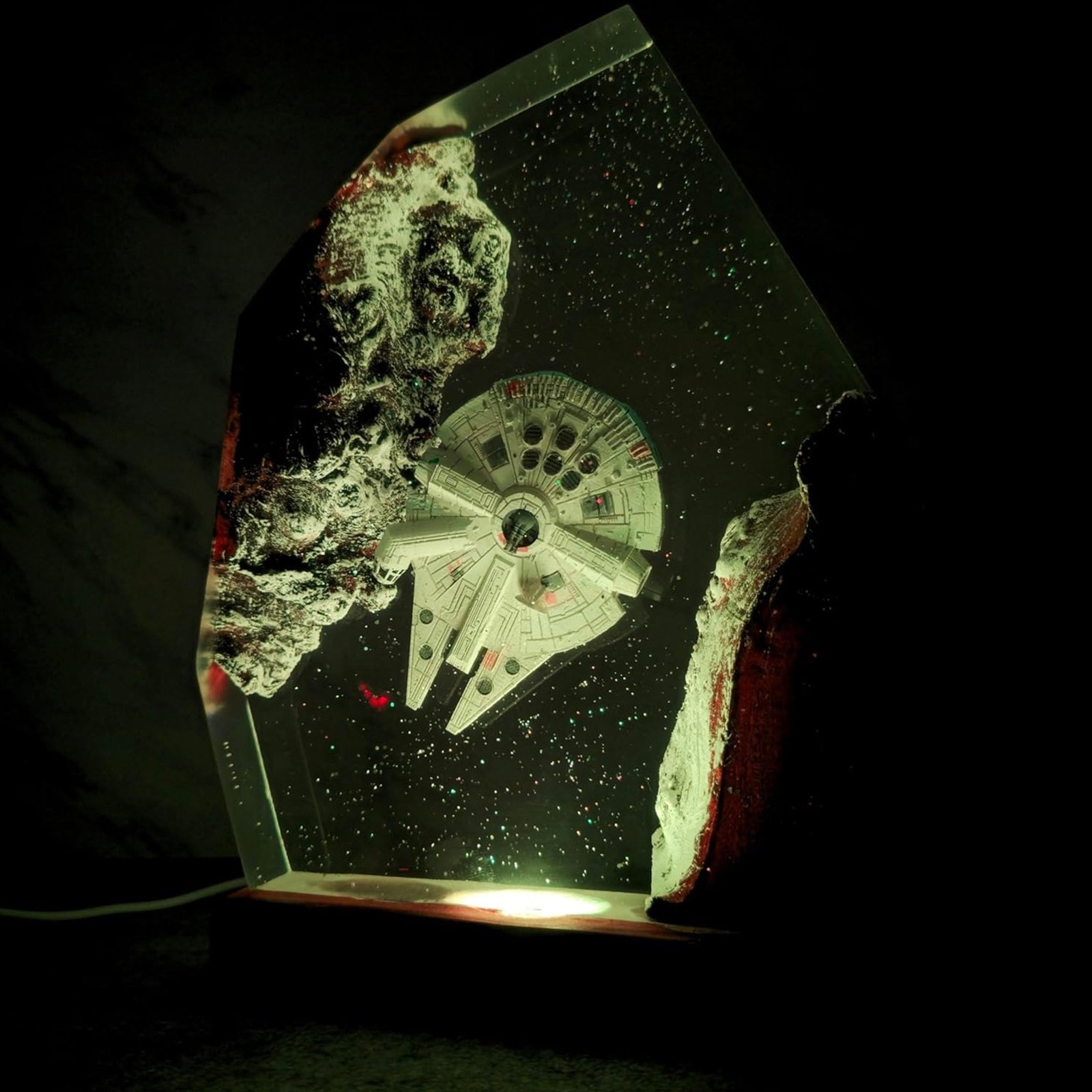 Space Resin Lamp Unique Galaxy Night Light for Home Decor 1