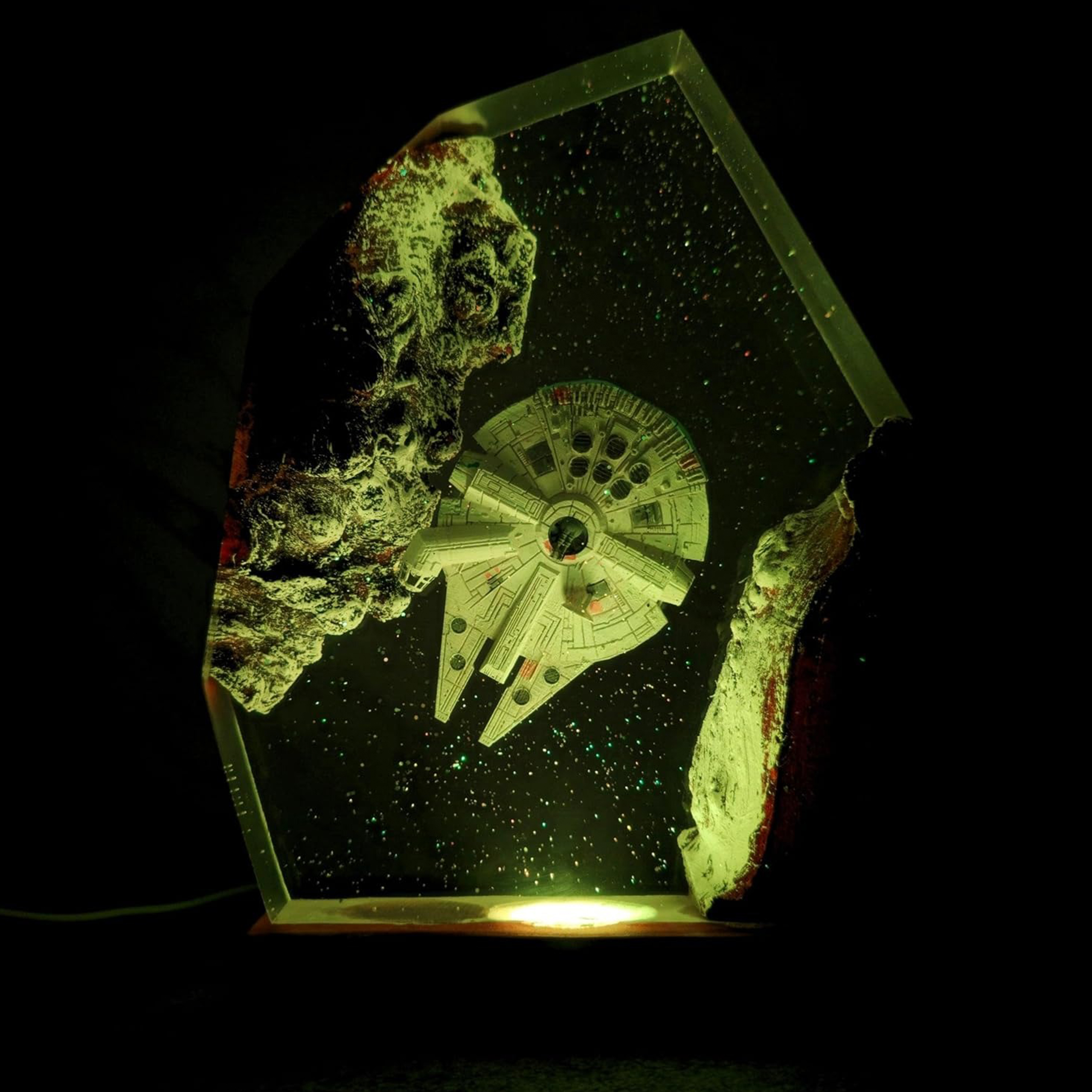 Space Resin Lamp Unique Galaxy Night Light for Home Decor 3