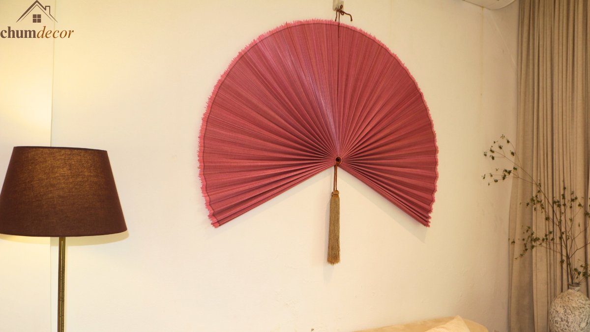 Creating Balance with a Bamboo Fan Wall