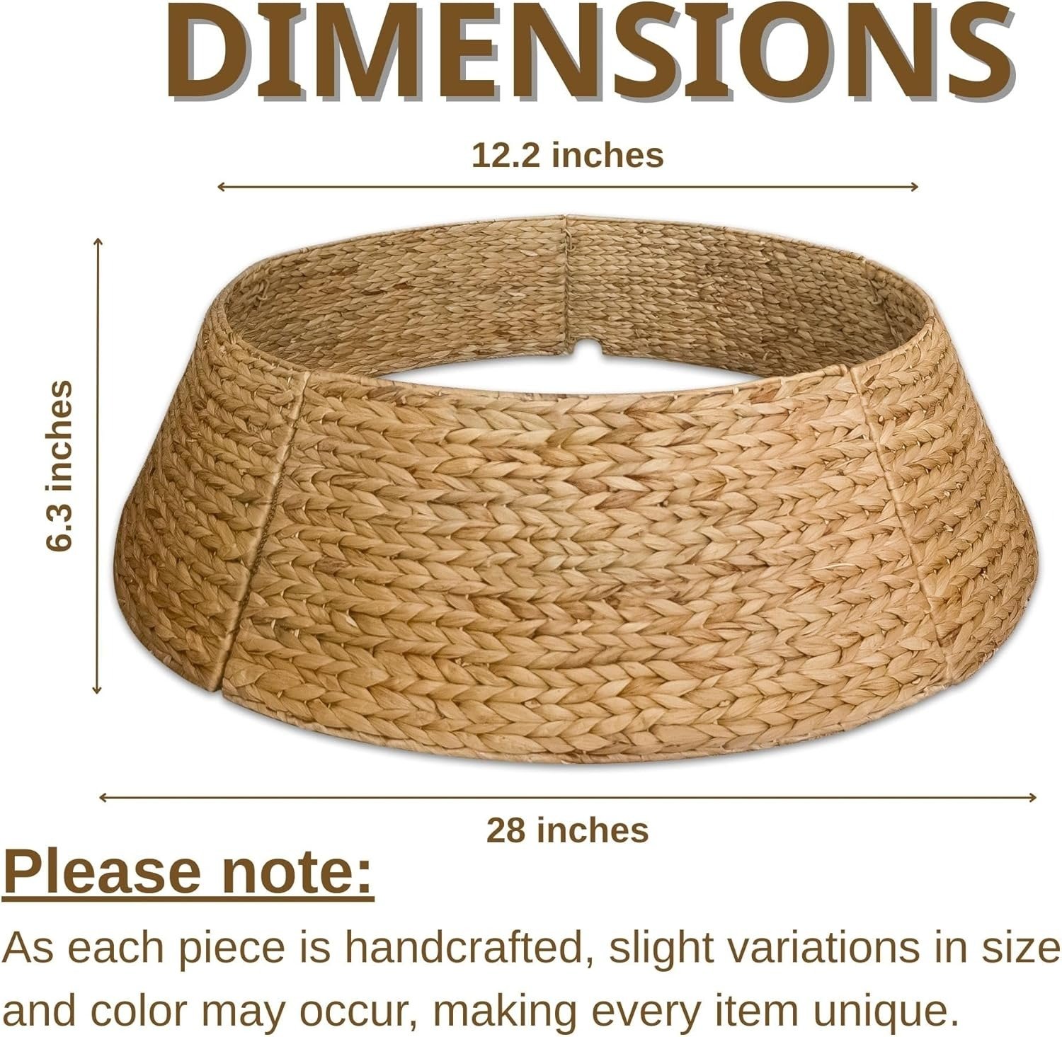 Wicker Christmas Tree Collar Natural Handwoven Seagrass Holiday Decor1 Wicker Christmas Tree Collar Natural Handwoven Seagrass Holiday Decor1