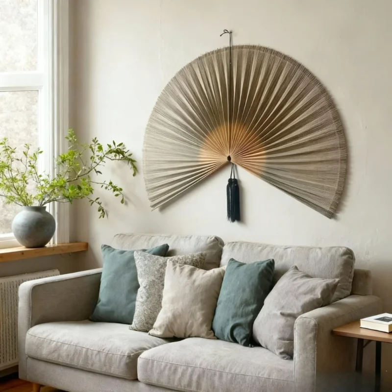 Japanese Wall Fan Decor