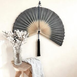 bamboo fan wall art chumdecor