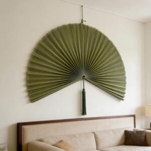 large bamboo wall fan wall art