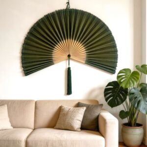 Giant Wall Fan Green for Bedroom and Living Room Styling