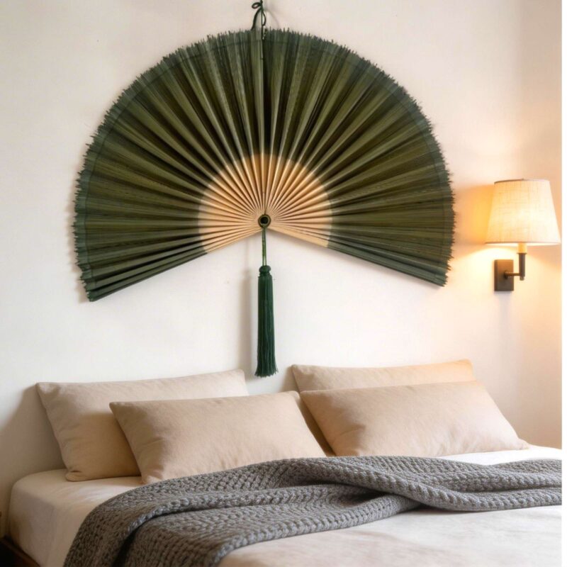Oversized Giant Wall Fan Green – Bold Decorative Statement