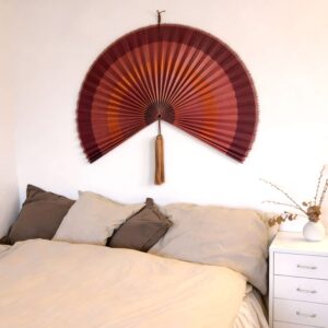 large terracotta bamboo wall fan decor.jpg